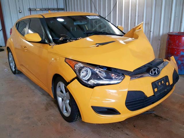 KMHTC6AD7DU136130 - 2013 HYUNDAI VELOSTER YELLOW photo 1