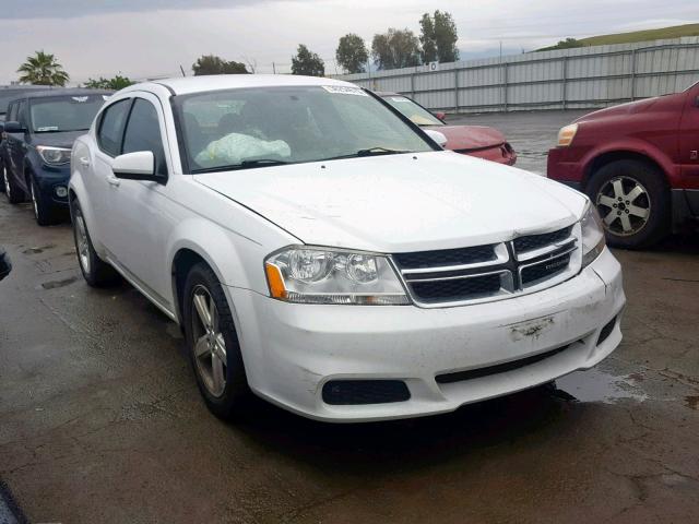 1B3BD1FB2BN586624 - 2011 DODGE AVENGER MA WHITE photo 1