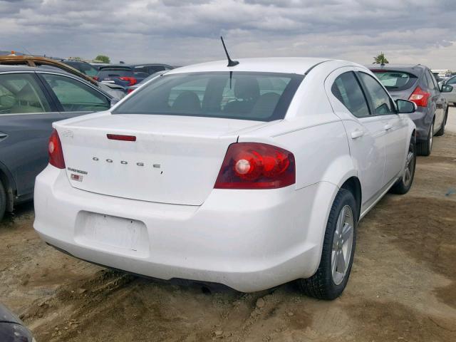 1B3BD1FB2BN586624 - 2011 DODGE AVENGER MA WHITE photo 4