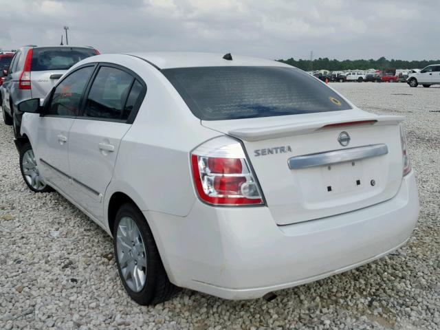 3N1AB6AP7BL727819 - 2011 NISSAN SENTRA 2.0 WHITE photo 3