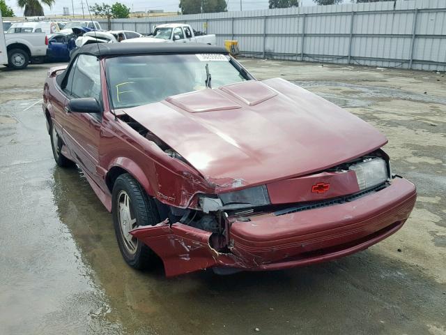 1G1JF34T2P7307429 - 1993 CHEVROLET CAVALIER Z MAROON photo 1