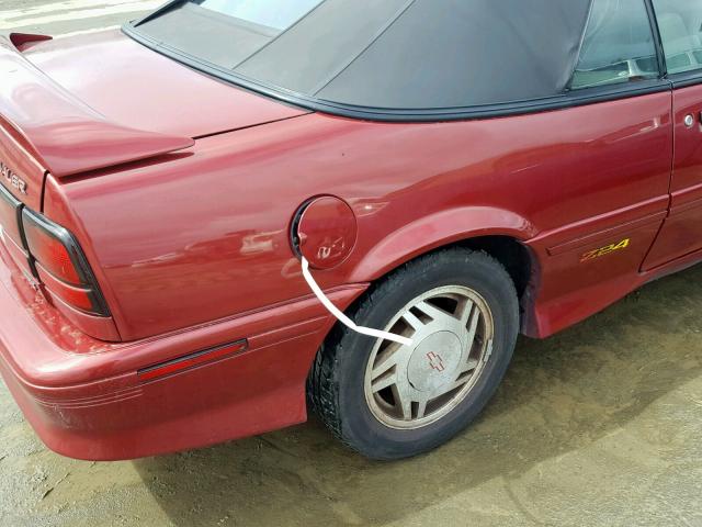 1G1JF34T2P7307429 - 1993 CHEVROLET CAVALIER Z MAROON photo 9