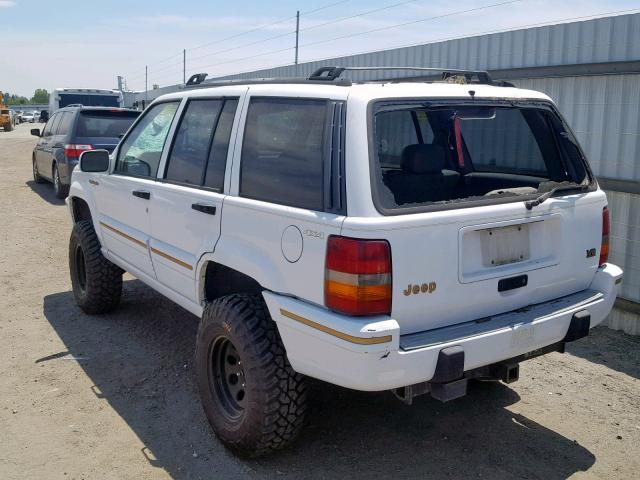 1J4GZ78Y8SC652092 - 1995 JEEP GRAND CHER WHITE photo 3