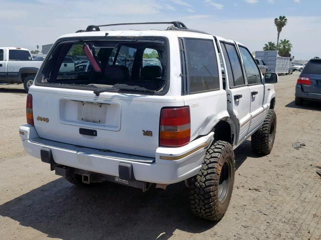 1J4GZ78Y8SC652092 - 1995 JEEP GRAND CHER WHITE photo 4