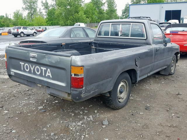 JT4VN82D7K0002594 - 1989 TOYOTA PICKUP 1/2 GRAY photo 4