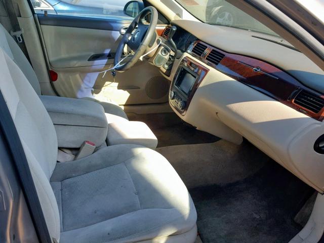 2G1WT55K379104757 - 2007 CHEVROLET IMPALA LT TAN photo 5