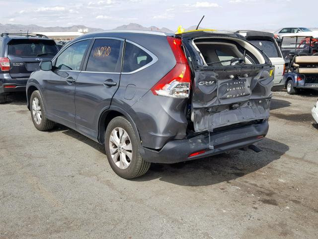 2HKRM3H71DH518271 - 2013 HONDA CR-V EXL CHARCOAL photo 3