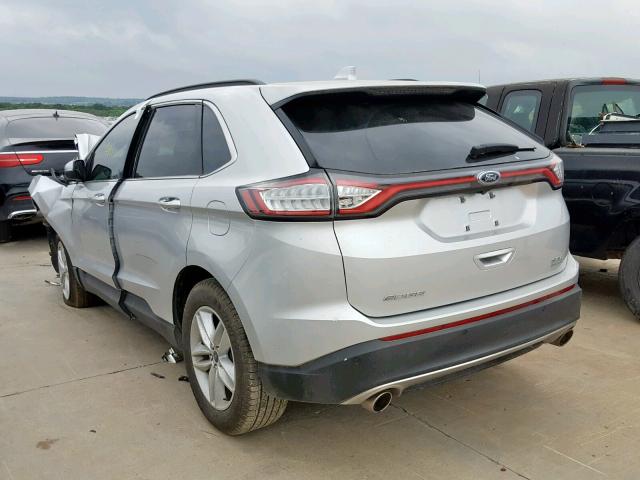 2FMPK3J97JBC55117 - 2018 FORD EDGE SEL SILVER photo 3