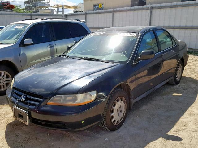 1HGCG56471A128846 - 2001 HONDA ACCORD BLACK photo 2