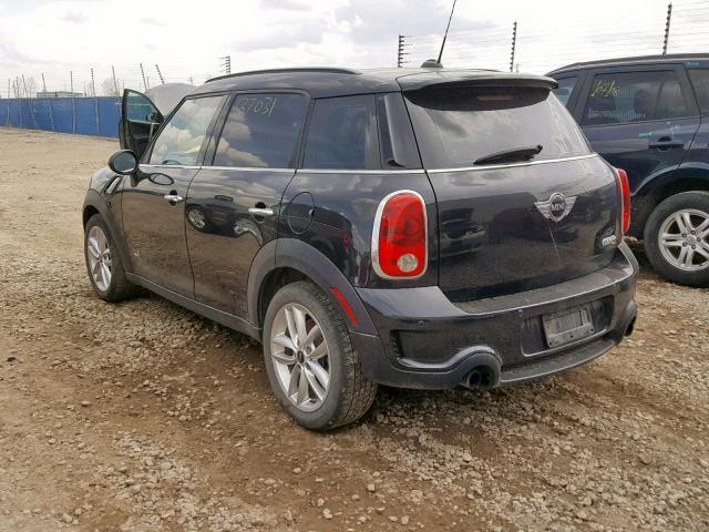 WMWZC5C58CWL57878 - 2012 MINI COOPER S C BLACK photo 3