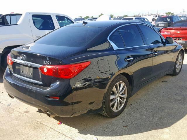 JN1BV7AP7EM691903 - 2014 INFINITI Q50 BASE BLACK photo 4