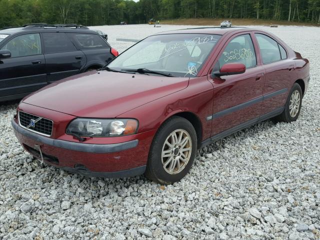 YV1RS64A242354582 - 2004 VOLVO S60 BURGUNDY photo 2