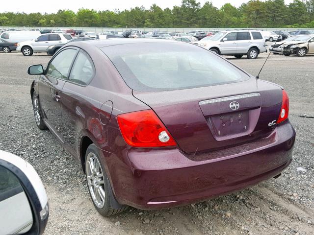 JTKDE167550013095 - 2005 TOYOTA SCION TC იასამნისფერი ფოტო 3