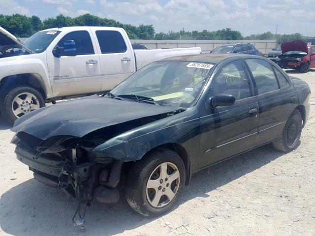 1G1JF52F447326343 - 2004 CHEVROLET CAVALIER L GREEN photo 2