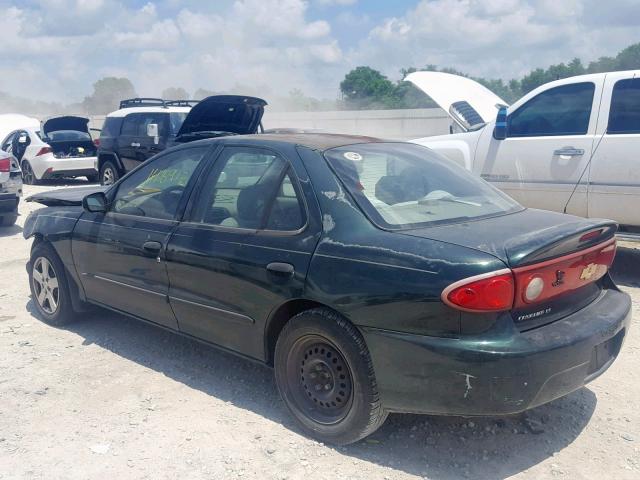 1G1JF52F447326343 - 2004 CHEVROLET CAVALIER L GREEN photo 3