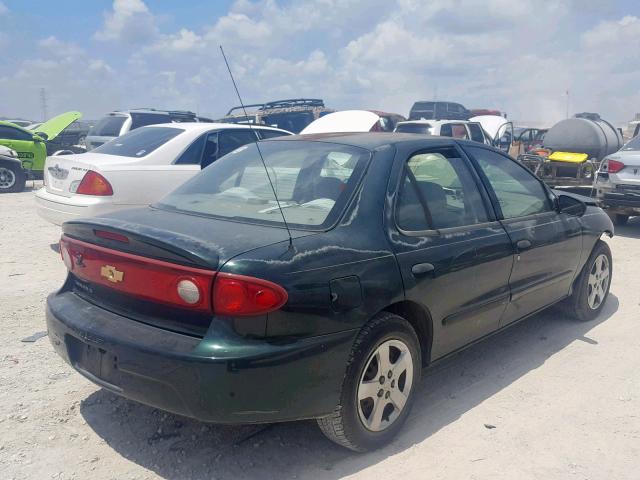 1G1JF52F447326343 - 2004 CHEVROLET CAVALIER L GREEN photo 4