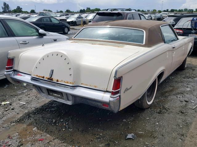 0Y89A850134 - 1970 LINCOLN MARK III WHITE photo 4