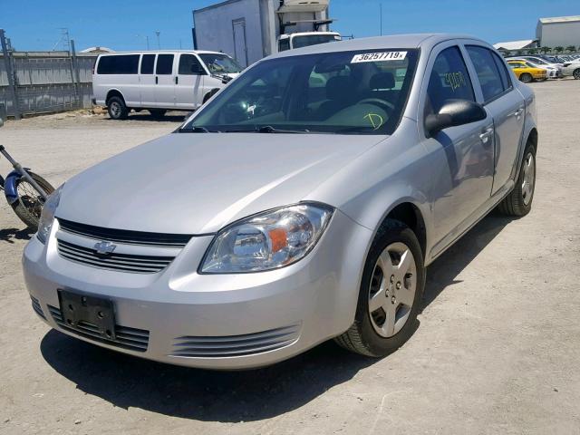 1G1AK55F577364692 - 2007 CHEVROLET COBALT SILVER photo 2