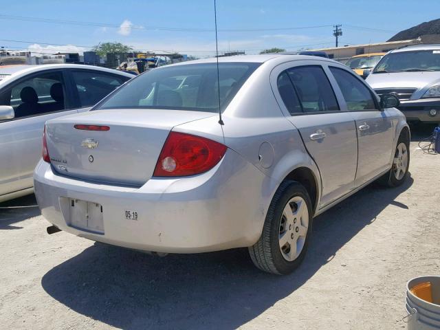 1G1AK55F577364692 - 2007 CHEVROLET COBALT SILVER photo 4