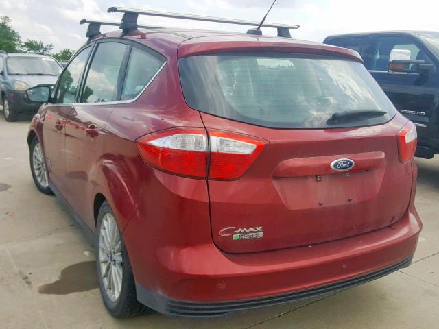 1FADP5CU9DL543611 - 2013 FORD C-MAX PREM RED photo 3