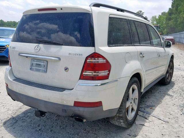 4JGBF25E29A529329 - 2009 MERCEDES-BENZ GL WHITE photo 4