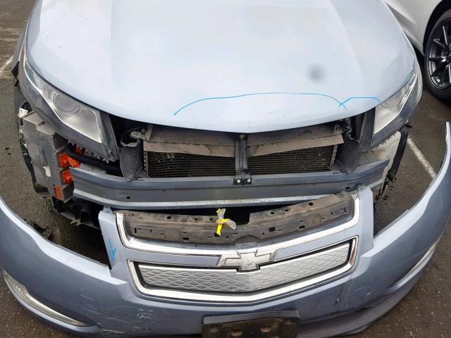 1G1RF6E43DU102985 - 2013 CHEVROLET VOLT BLUE photo 9