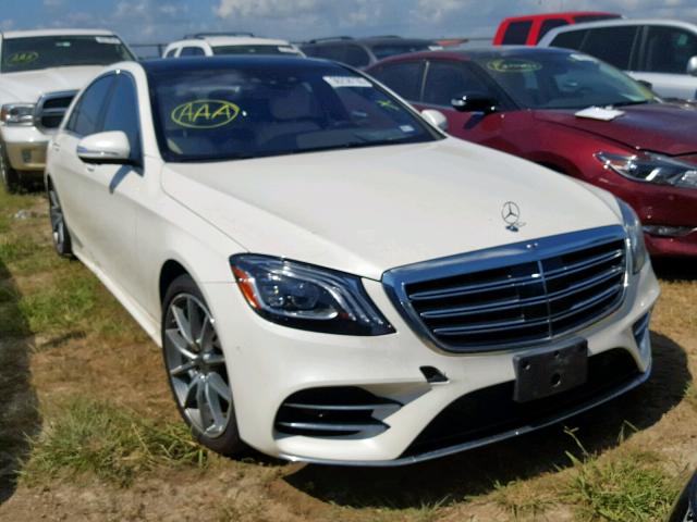 WDDUG8DB7JA412361 - 2018 MERCEDES-BENZ S 560 WHITE photo 1