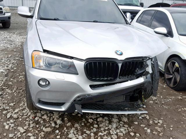 5UXWX7C58BLL15490 - 2011 BMW X3 XDRIVE3 SILVER photo 7