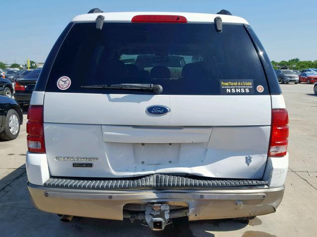 1FMZU74W33ZA98892 - 2003 FORD EXPLORER E WHITE photo 9