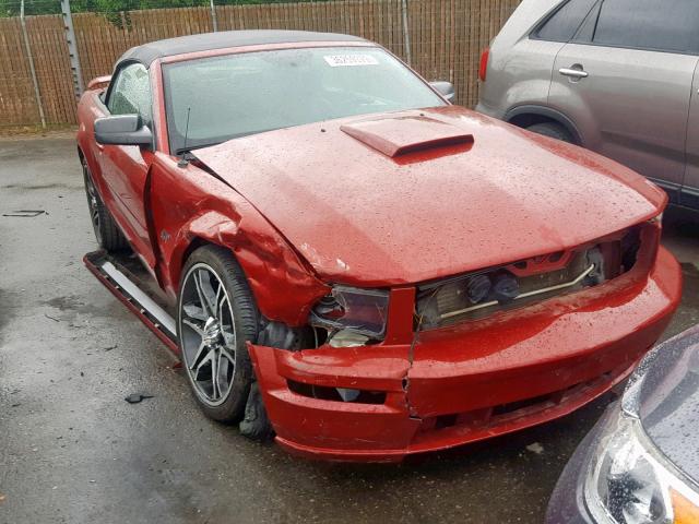 1ZVHT85H285201739 - 2008 FORD MUSTANG GT RED photo 1