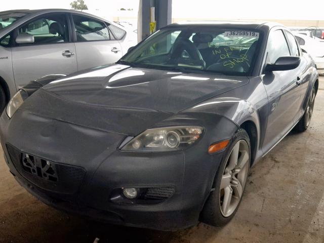 JM1FE17N740140720 - 2004 MAZDA RX8 GRAY photo 2