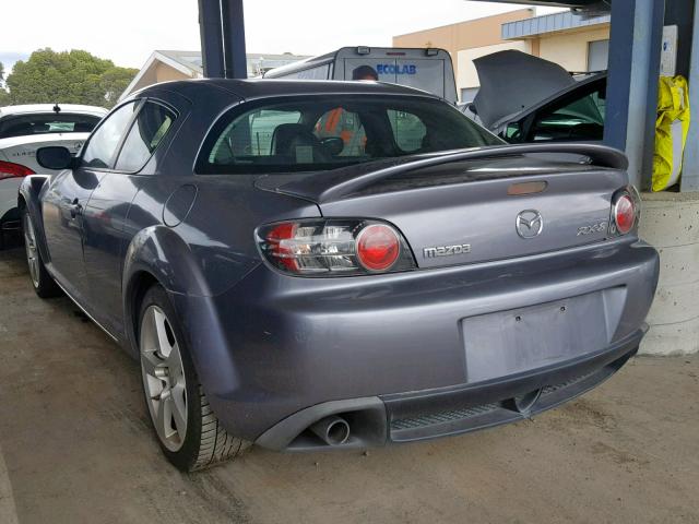 JM1FE17N740140720 - 2004 MAZDA RX8 GRAY photo 3