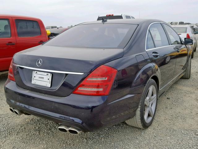 WDDNG7BB9BA370181 - 2011 MERCEDES-BENZ S 550 BLUE photo 4