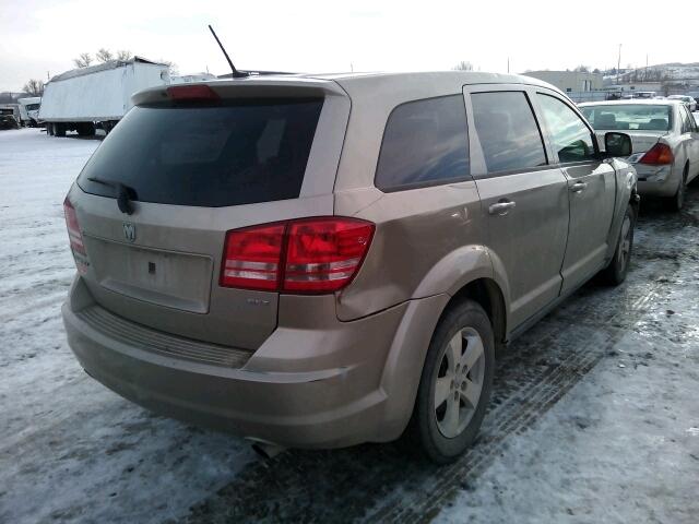 3D4GG57V69T201333 - 2009 DODGE JOURNEY SX TAN photo 4