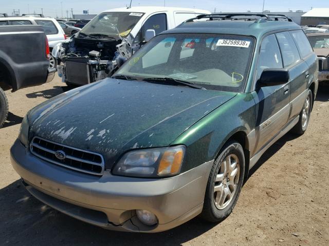 4S3BH675327665040 - 2002 SUBARU LEGACY OUT GREEN photo 2