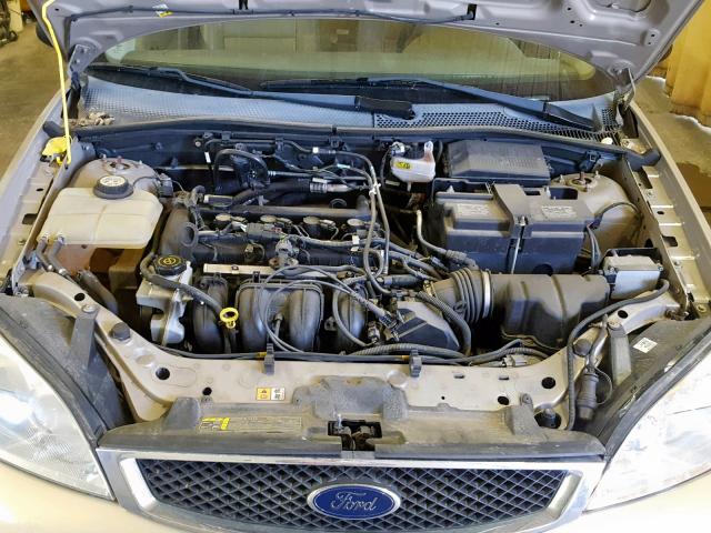 1FAHP34N67W295379 - 2007 FORD FOCUS ZX4 TAN photo 7