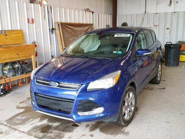 1FMCU9HX5DUC51467 - 2013 FORD ESCAPE SEL BLUE photo 2