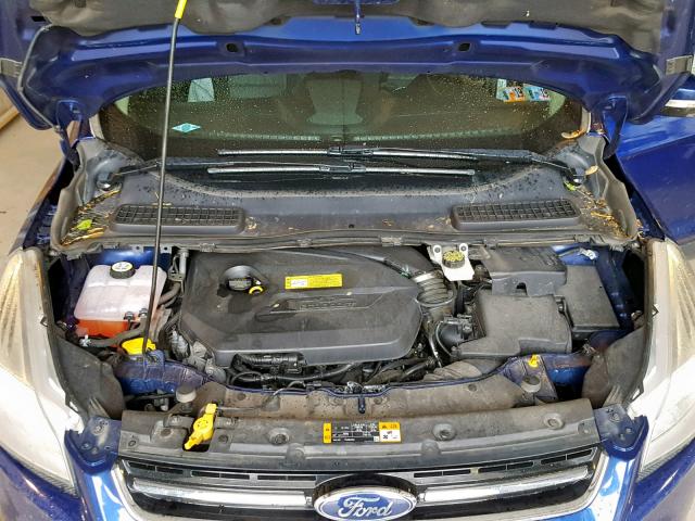 1FMCU9HX5DUC51467 - 2013 FORD ESCAPE SEL BLUE photo 7