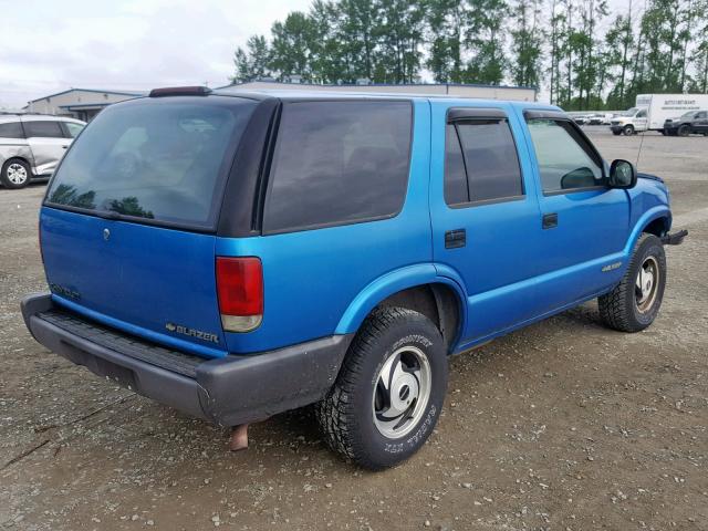 1GNDT13W6S2228436 - 1995 CHEVROLET BLAZER BLUE photo 4