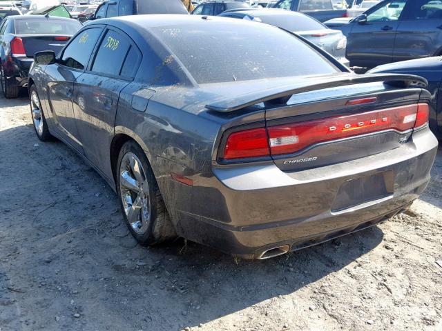 2C3CDXCT9EH359189 - 2014 DODGE CHARGER R/ CHARCOAL photo 3