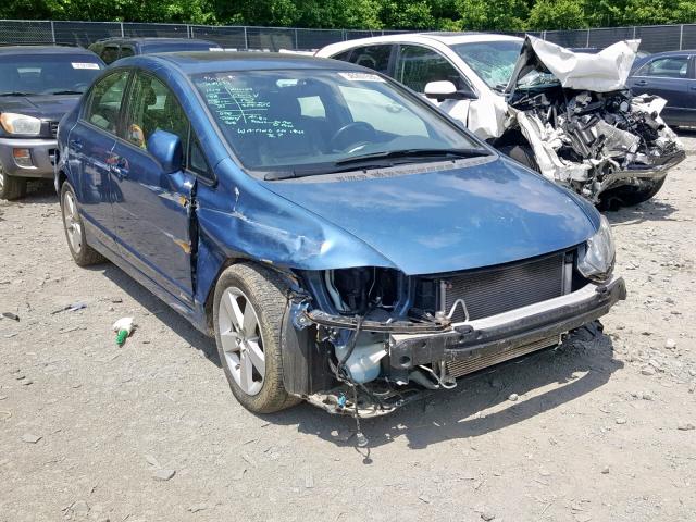 1HGFA169X8L047129 - 2008 HONDA CIVIC EXL BLUE photo 1