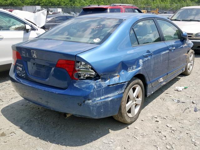 1HGFA169X8L047129 - 2008 HONDA CIVIC EXL BLUE photo 4