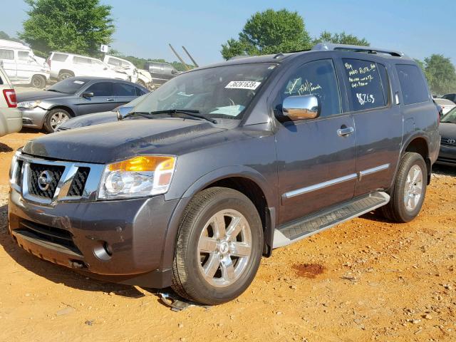 5N1AA0NE3CN601427 - 2012 NISSAN ARMADA SV CHARCOAL photo 2