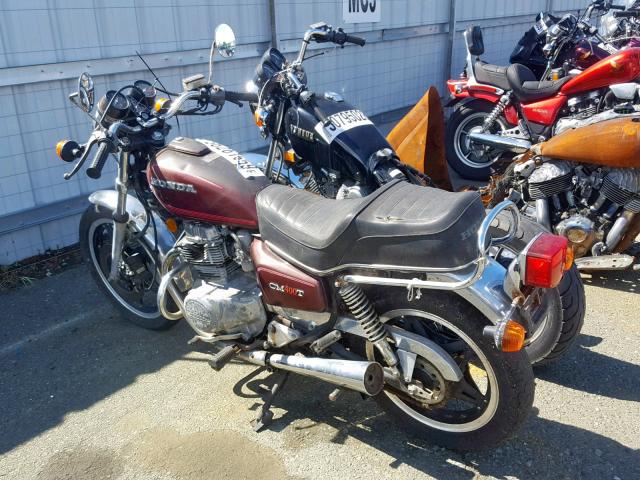 NC012108820 - 1980 HONDA CM400T BURGUNDY photo 3