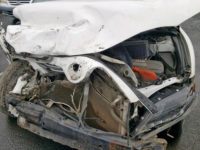 4T1BB46K49U069021 - 2009 TOYOTA CAMRY HYBR WHITE photo 7