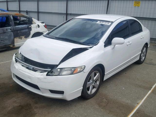 19XFA16619E013370 - 2009 HONDA CIVIC LX-S WHITE photo 2