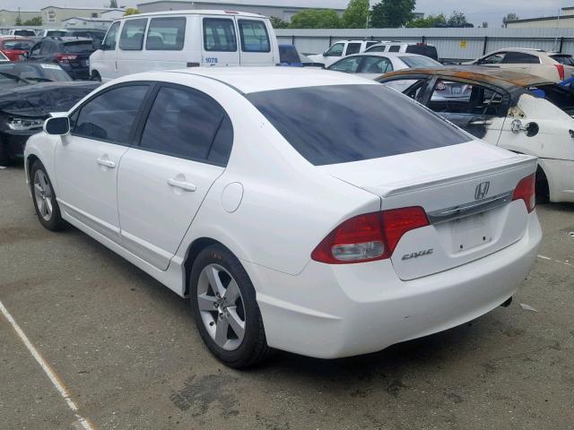 19XFA16619E013370 - 2009 HONDA CIVIC LX-S WHITE photo 3