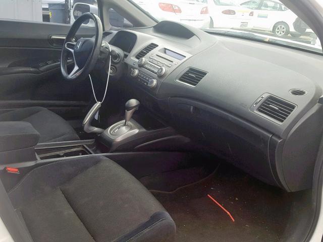 19XFA16619E013370 - 2009 HONDA CIVIC LX-S WHITE photo 5