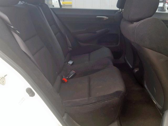 19XFA16619E013370 - 2009 HONDA CIVIC LX-S WHITE photo 6