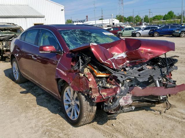 1G4GB5G33GF251717 - 2016 BUICK LACROSSE MAROON photo 1